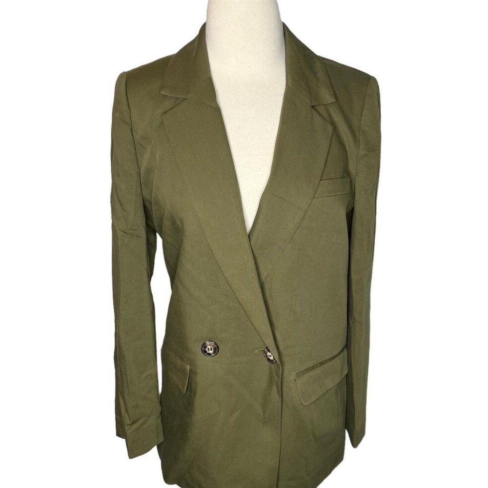 Madewell Drapeweave Caldwell Double-Breasted Blazer, New